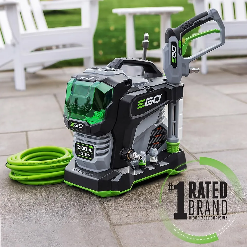 Hand Wash Car Wash Mastery: 10 Top Tools & Pro Tips for a Flawless Finish 7 EGO Power HPW2105 2100 PSI 56 Volt Lithium ion Cordless Pressure Washer with 6.0Ah Battery and 320W Charger