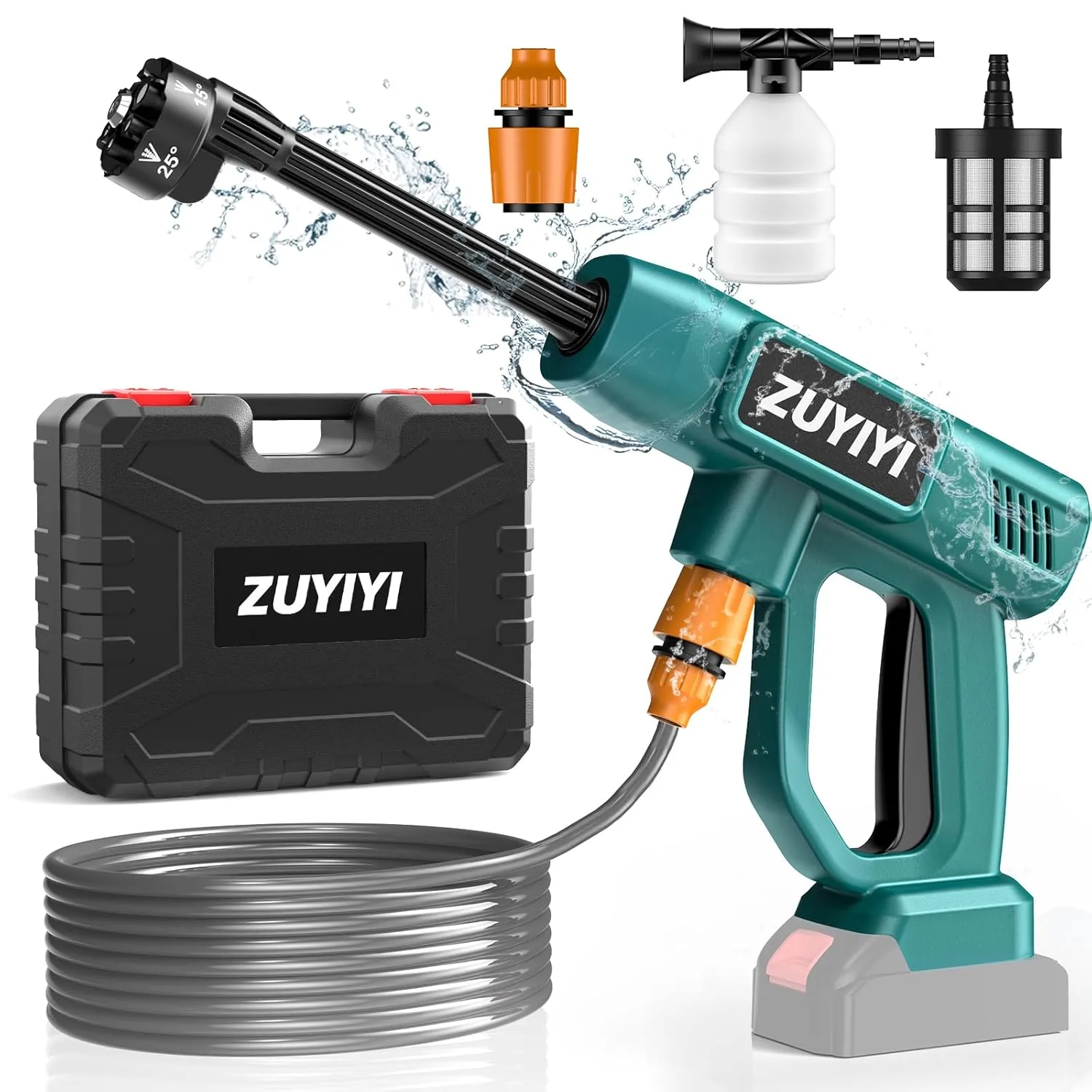 Hand Wash Car Wash Mastery: 10 Top Tools & Pro Tips for a Flawless Finish 9 ZUYIYI Cordless Pressure Washer for Makita 18V Battery